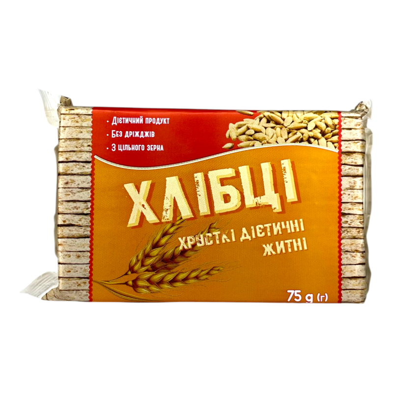 Хлібці хрусткі житні 75 г
