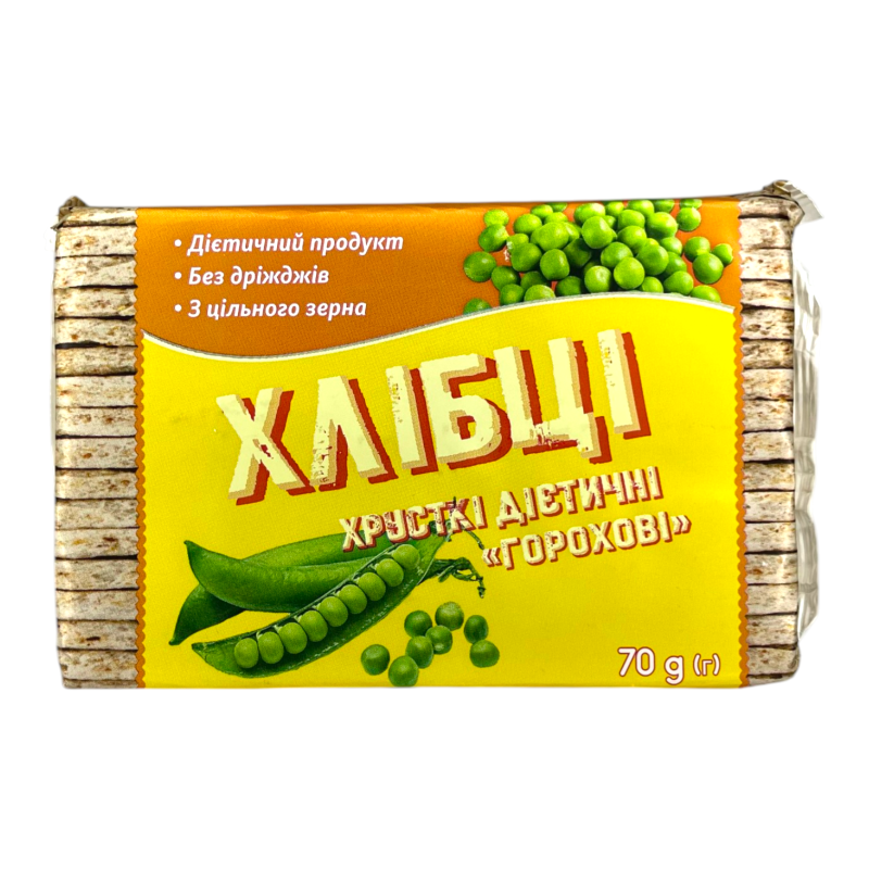 Хлібці хрусткі горохові 70 г