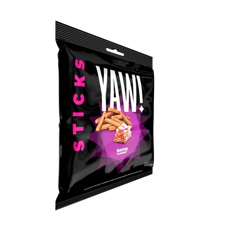Сухарики стікси YAW! зі смаком бекону 85 г