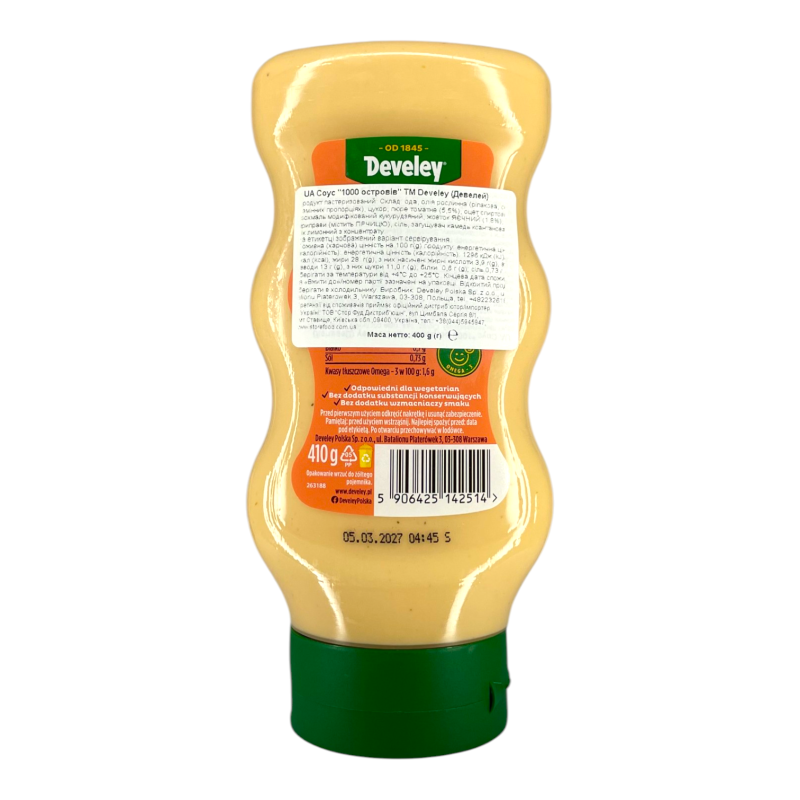 Соус Develey "1000 островів" 410 г
