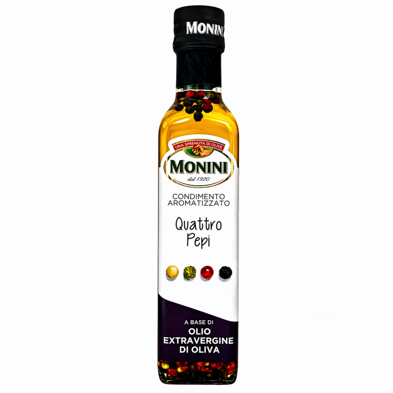 Олія оливкова Monini Extra Virgin чотири перці 250 мл