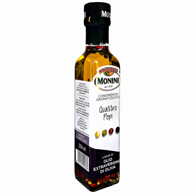 Олія оливкова Monini Extra Virgin чотири перці 250 мл