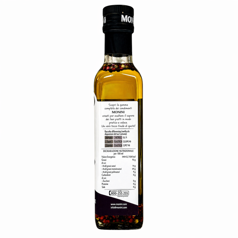Олія оливкова Monini Extra Virgin чотири перці 250 мл