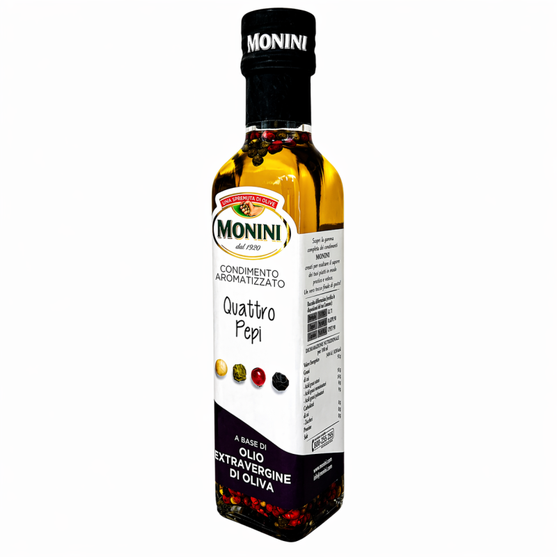 Олія оливкова Monini Extra Virgin чотири перці 250 мл